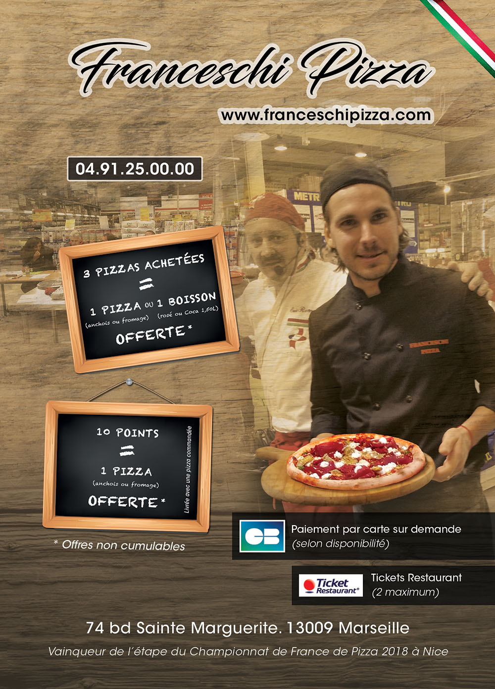 Flyer Franceschi Pizza 2023 recto